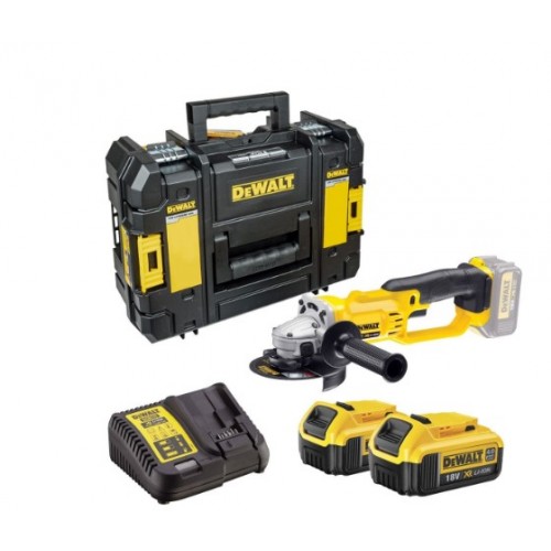 Dewalt Dcg412m2-Qw Şarjlı Avuç Taşlama 18v/4.0 Ah Li-Ion Çift Akü Dewalt Dcg412m2-Qw Şarjlı Avuç Taşlama 18v/4.0 Ah Li-Ion Çift Akü